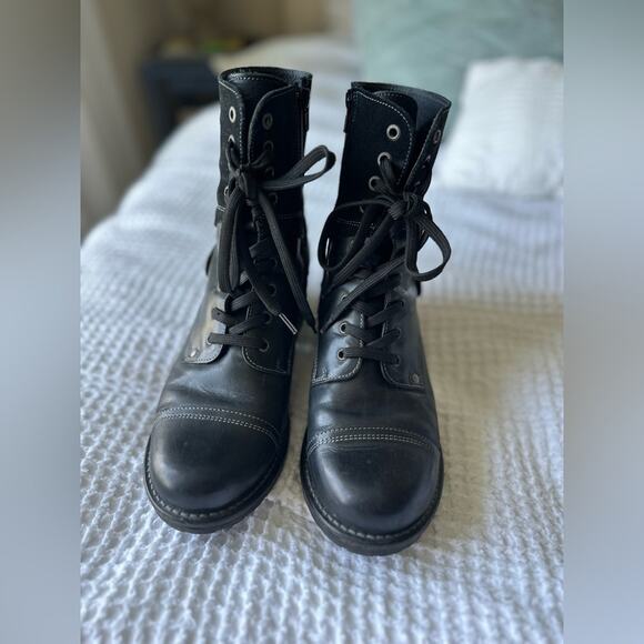 Taos Crave Leather Boots Size 39 Black - Picture 8 of 11